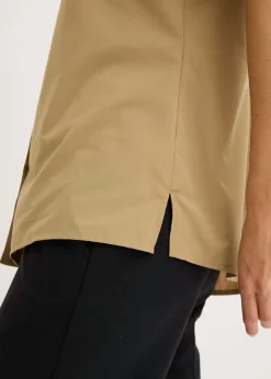 Blusa de manga corta de popelín