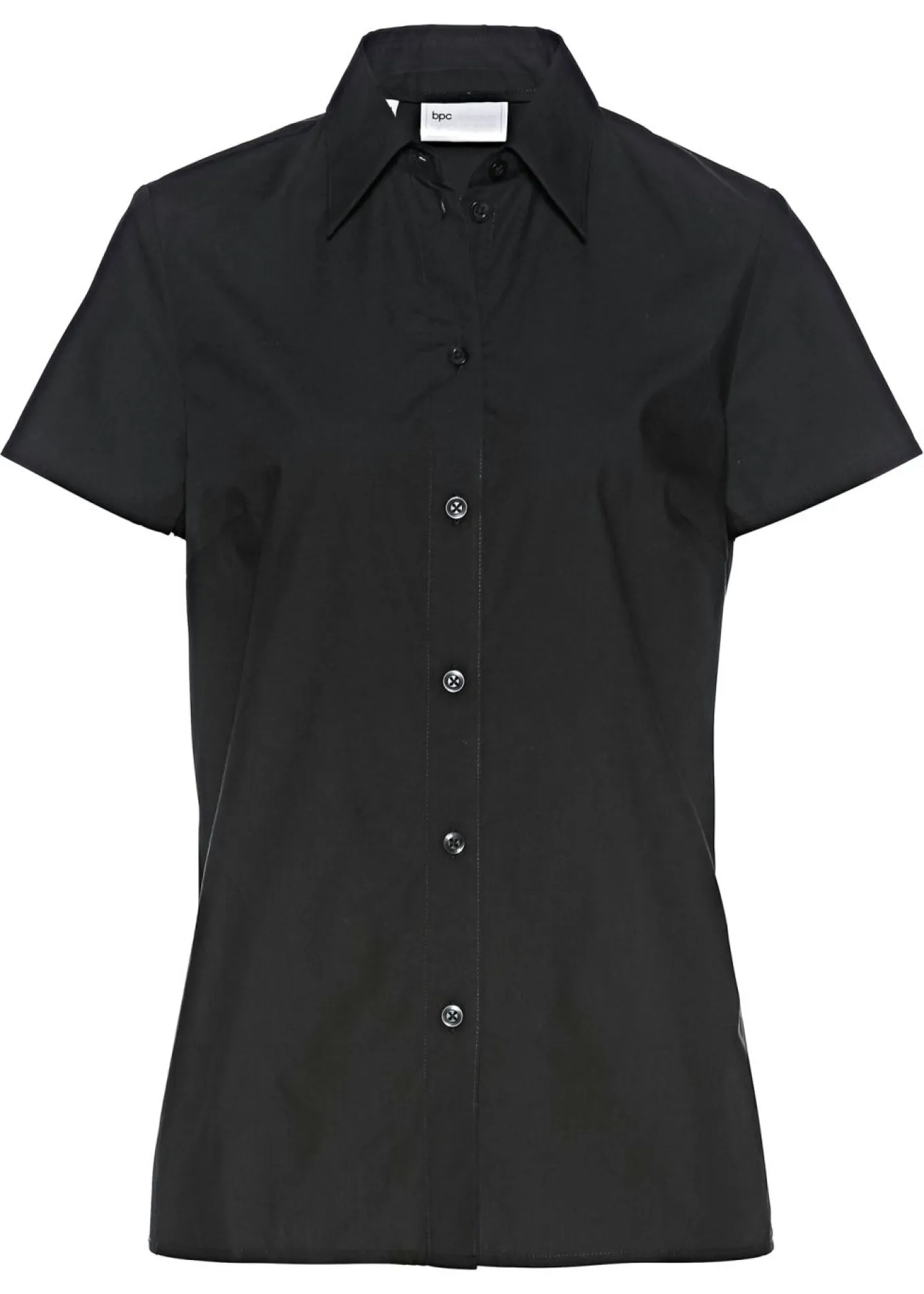 Blusa de manga corta de popelín