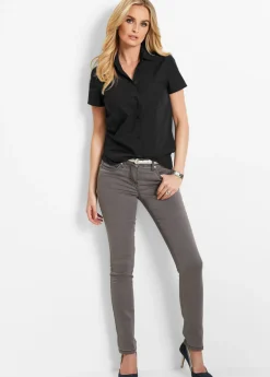 Blusa de manga corta de popelín