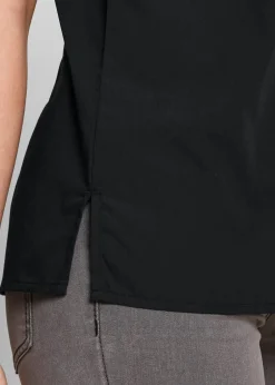 Blusa de manga corta de popelín