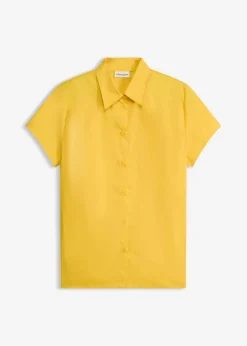 Blusa de manga corta de popelín