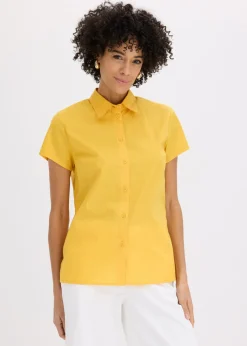 Blusa de manga corta de popelín
