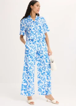 Blusa de manga corta de suave mezcla de viscosa
