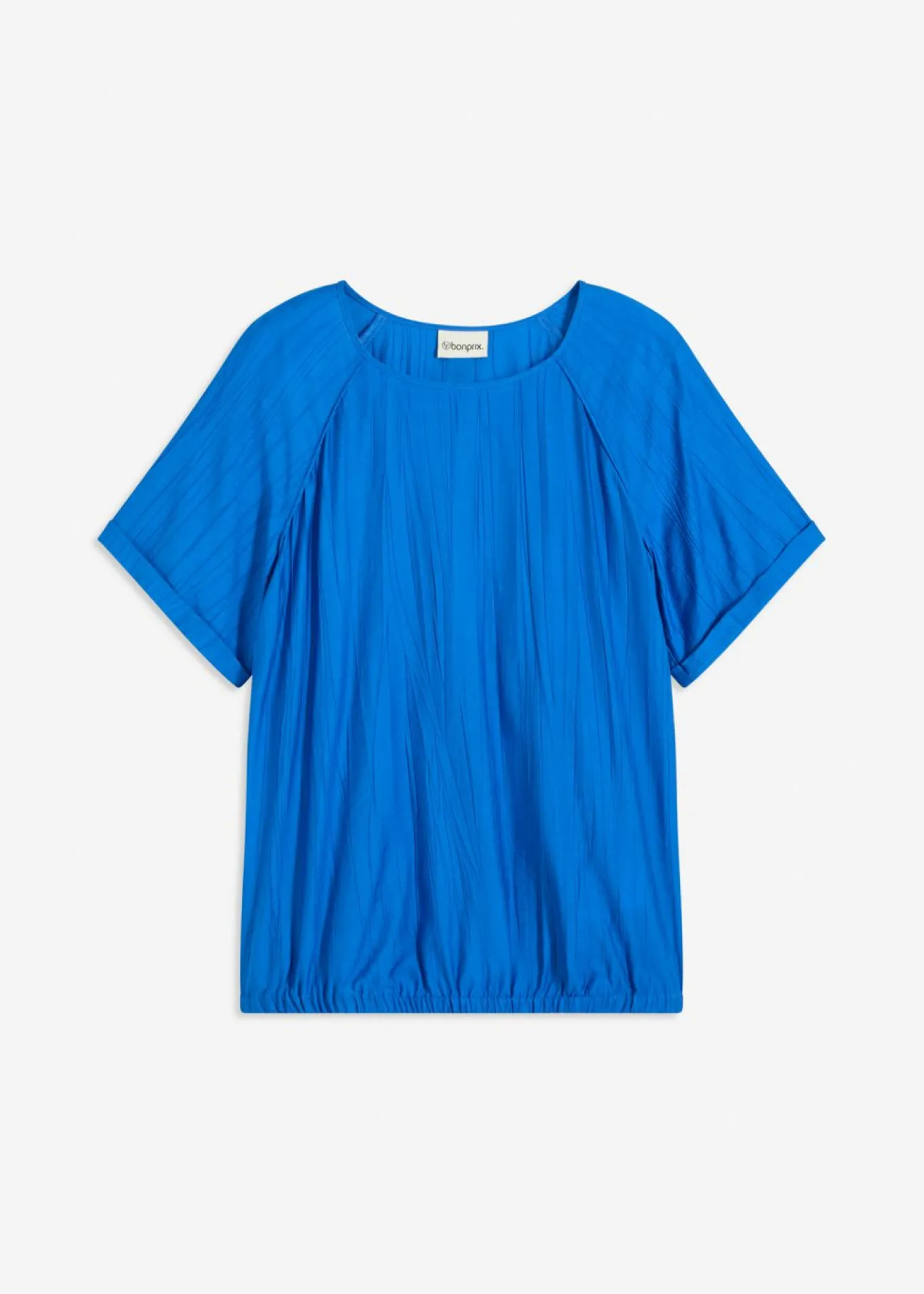 Blusa de manga corta de suave mezcla de viscosa