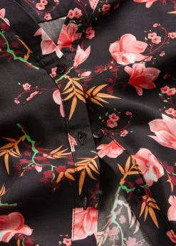 Blusa de manga corta de viscosa pura