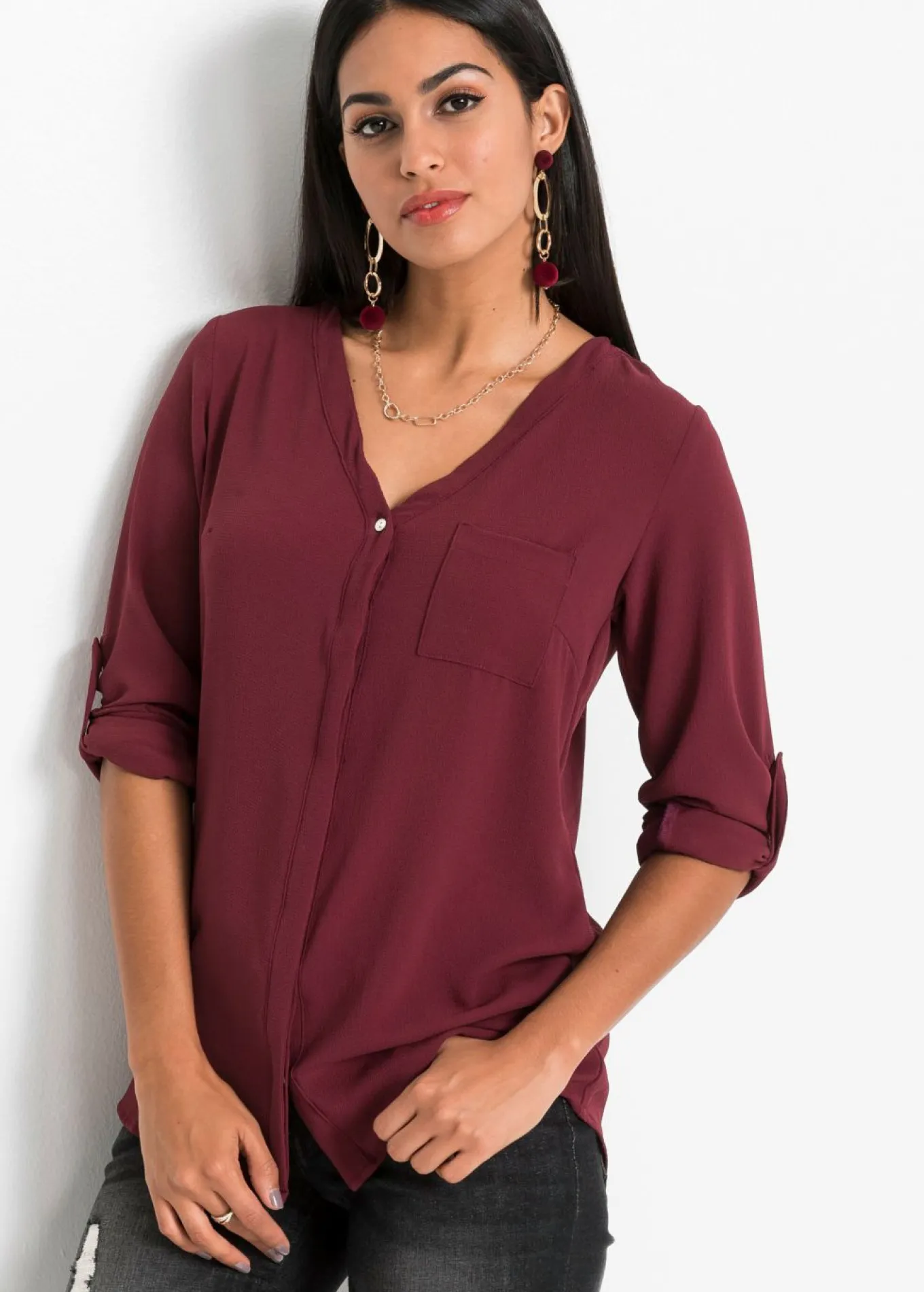 Blusa de manga larga