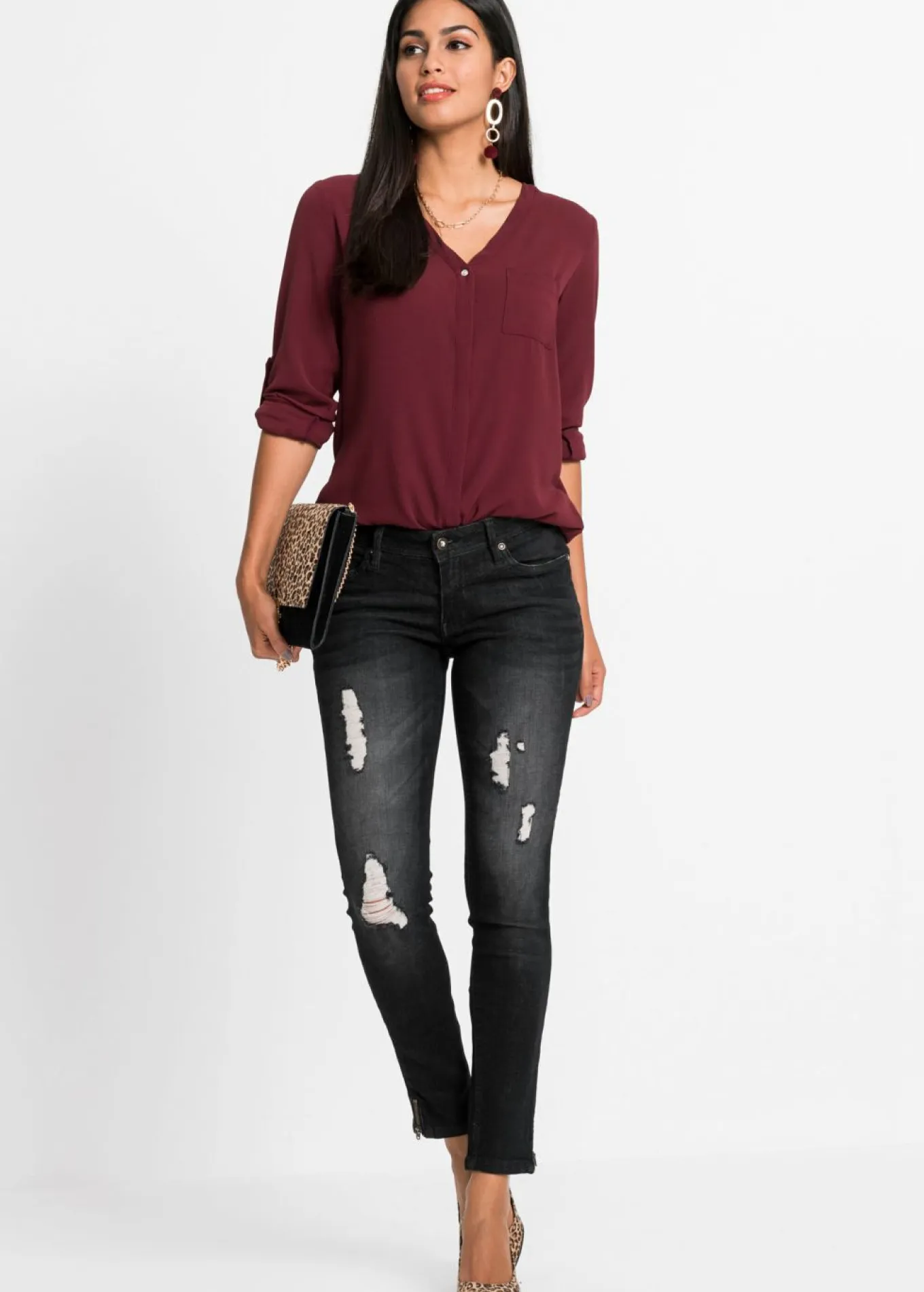 Blusa de manga larga