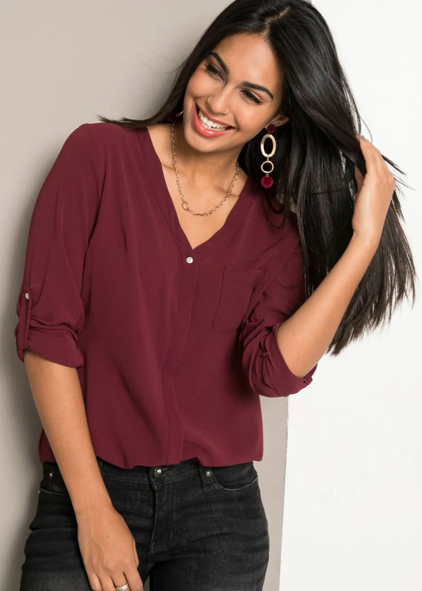 Blusa de manga larga