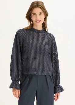 Blusa de material estructurado