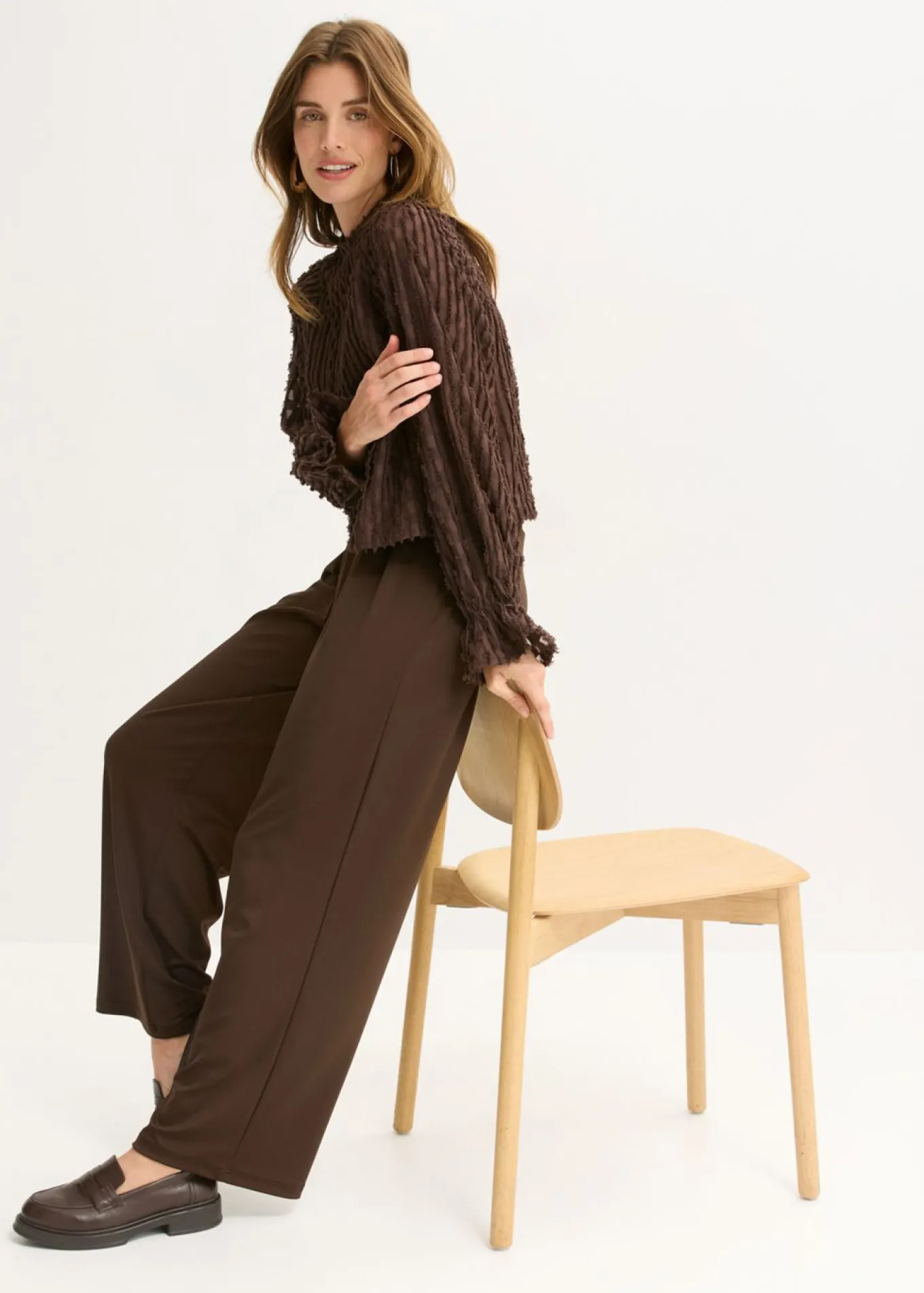 Blusa de material estructurado