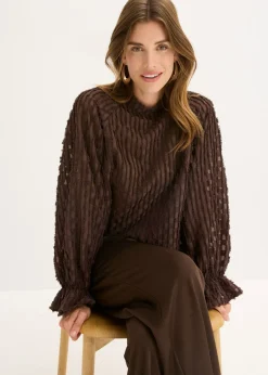 Blusa de material estructurado
