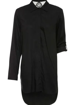 Blusa de mezcla de algodón y viscosa