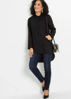 Blusa de mezcla de algodón y viscosa