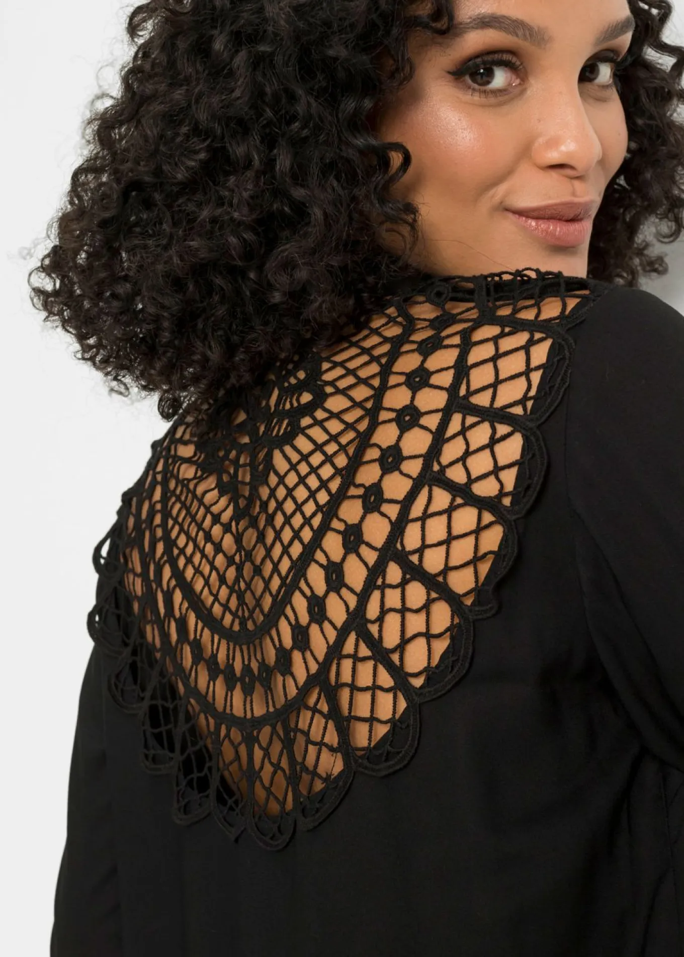 Blusa de mezcla de algodón y viscosa