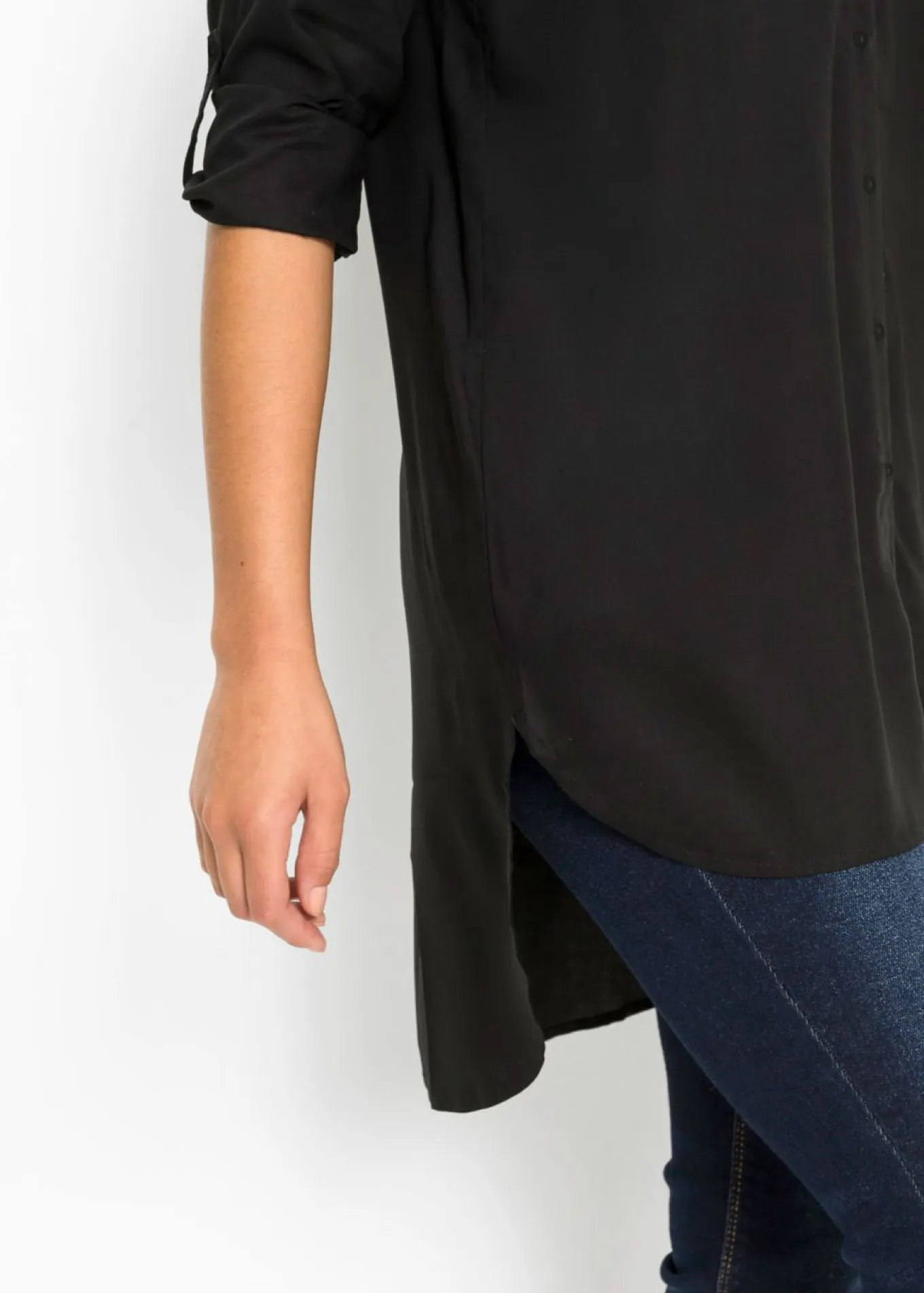 Blusa de mezcla de algodón y viscosa