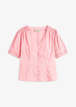 Blusa de mezcla de algodón