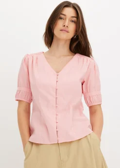 Blusa de mezcla de algodón