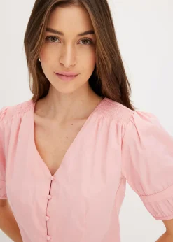 Blusa de mezcla de algodón