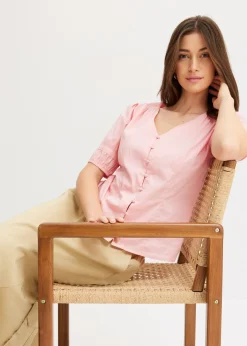 Blusa de mezcla de algodón