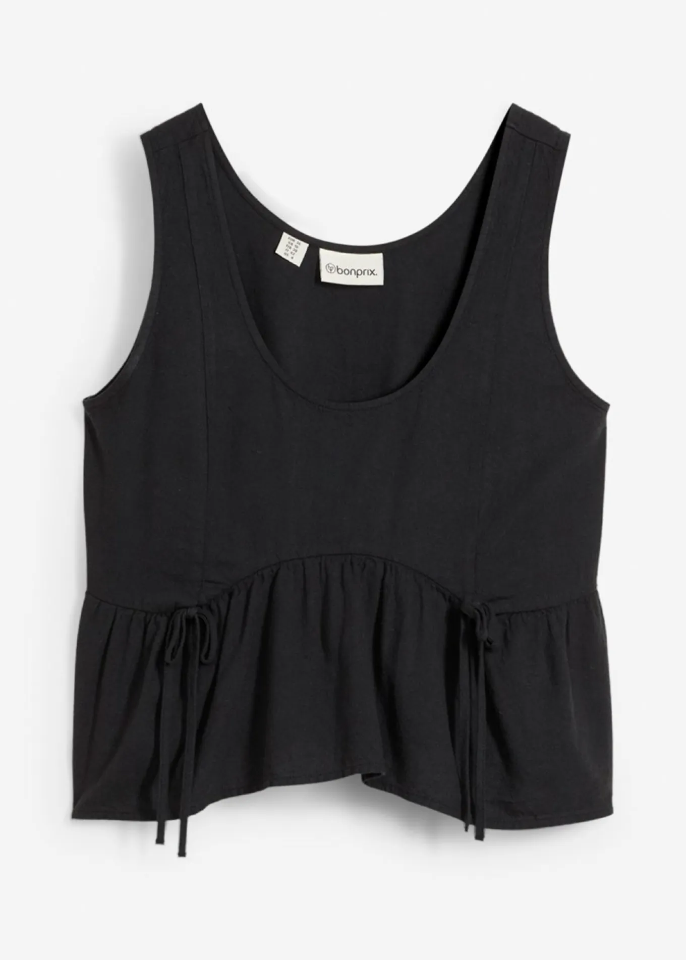 Blusa de mezcla de lino vaporoso