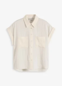 Blusa de mezcla de lyocell fluido