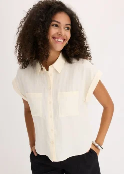 Blusa de mezcla de lyocell fluido