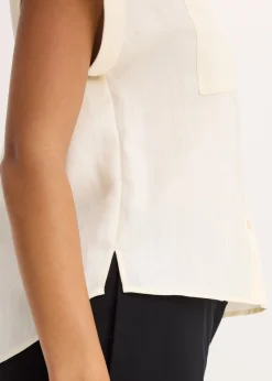Blusa de mezcla de lyocell fluido