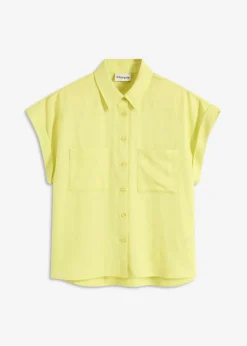 Blusa de mezcla de lyocell fluido