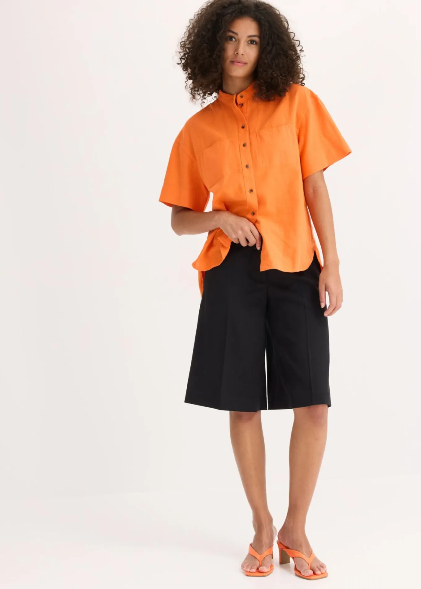 Blusa de mezcla de viscosa fina