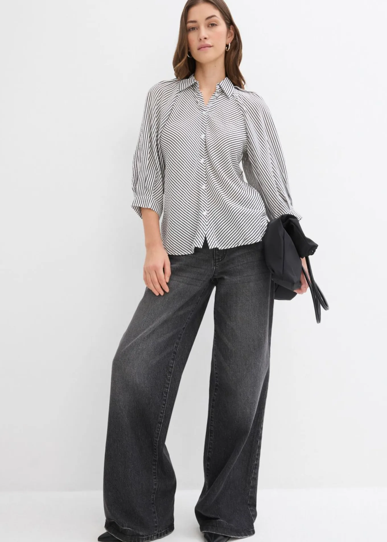 Blusa de mezcla de viscosa fluida
