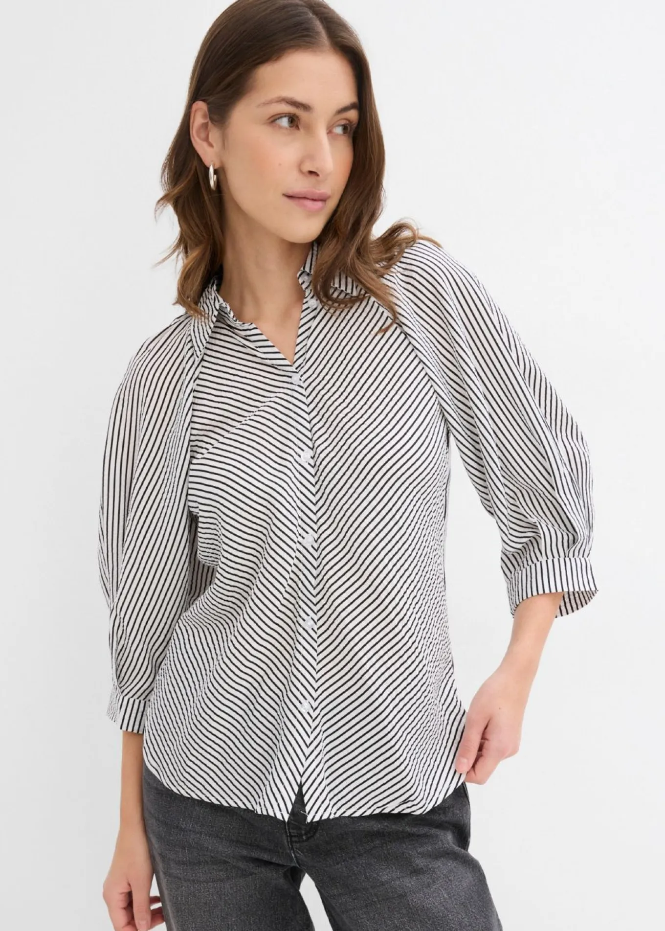 Blusa de mezcla de viscosa fluida