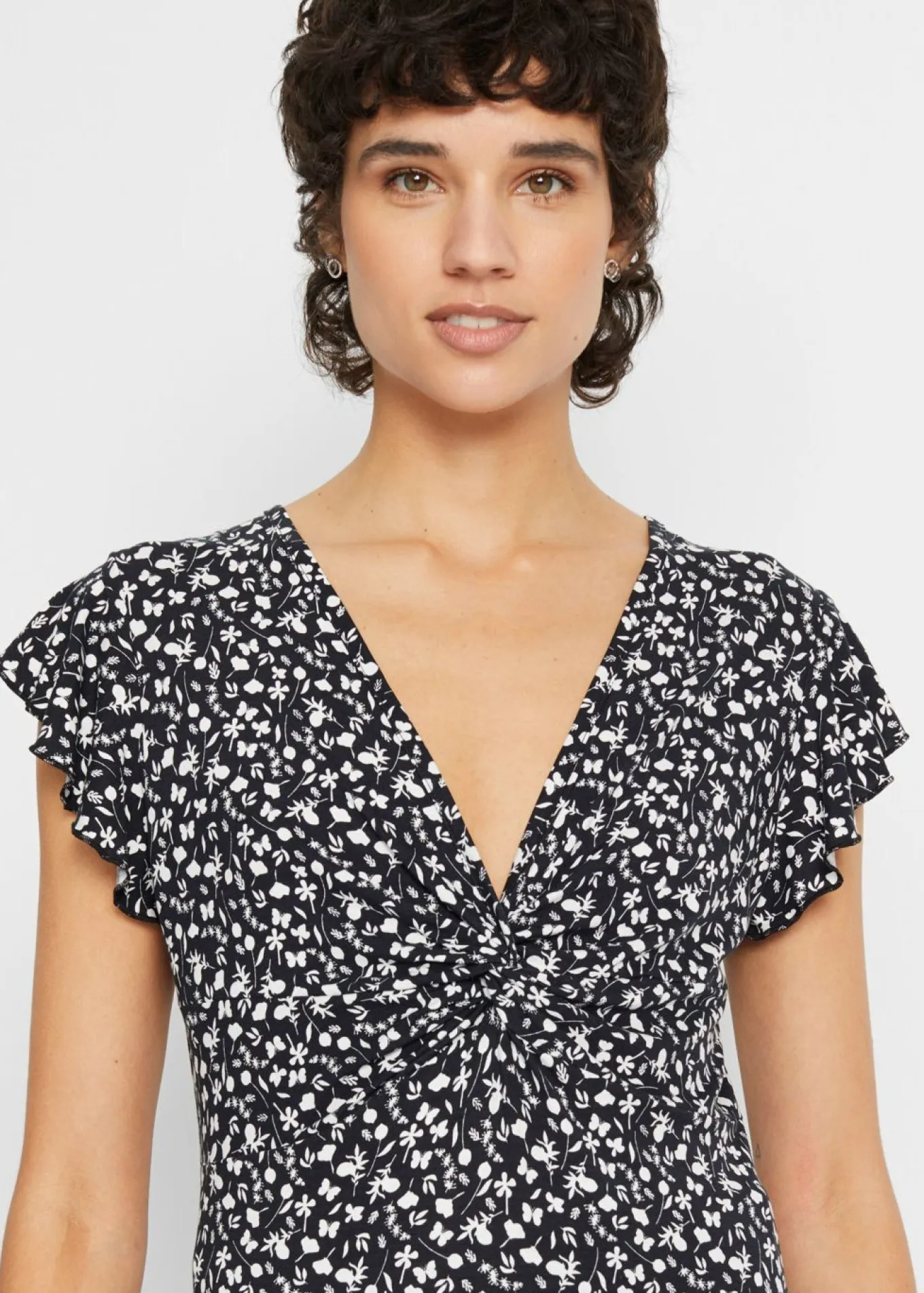 Blusa de mezcla de viscosa