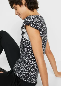 Blusa de mezcla de viscosa