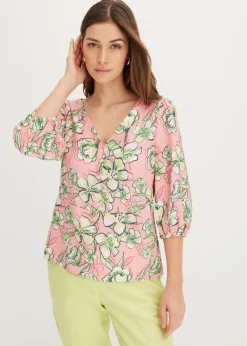 Blusa de mezcla de viscosa fluida