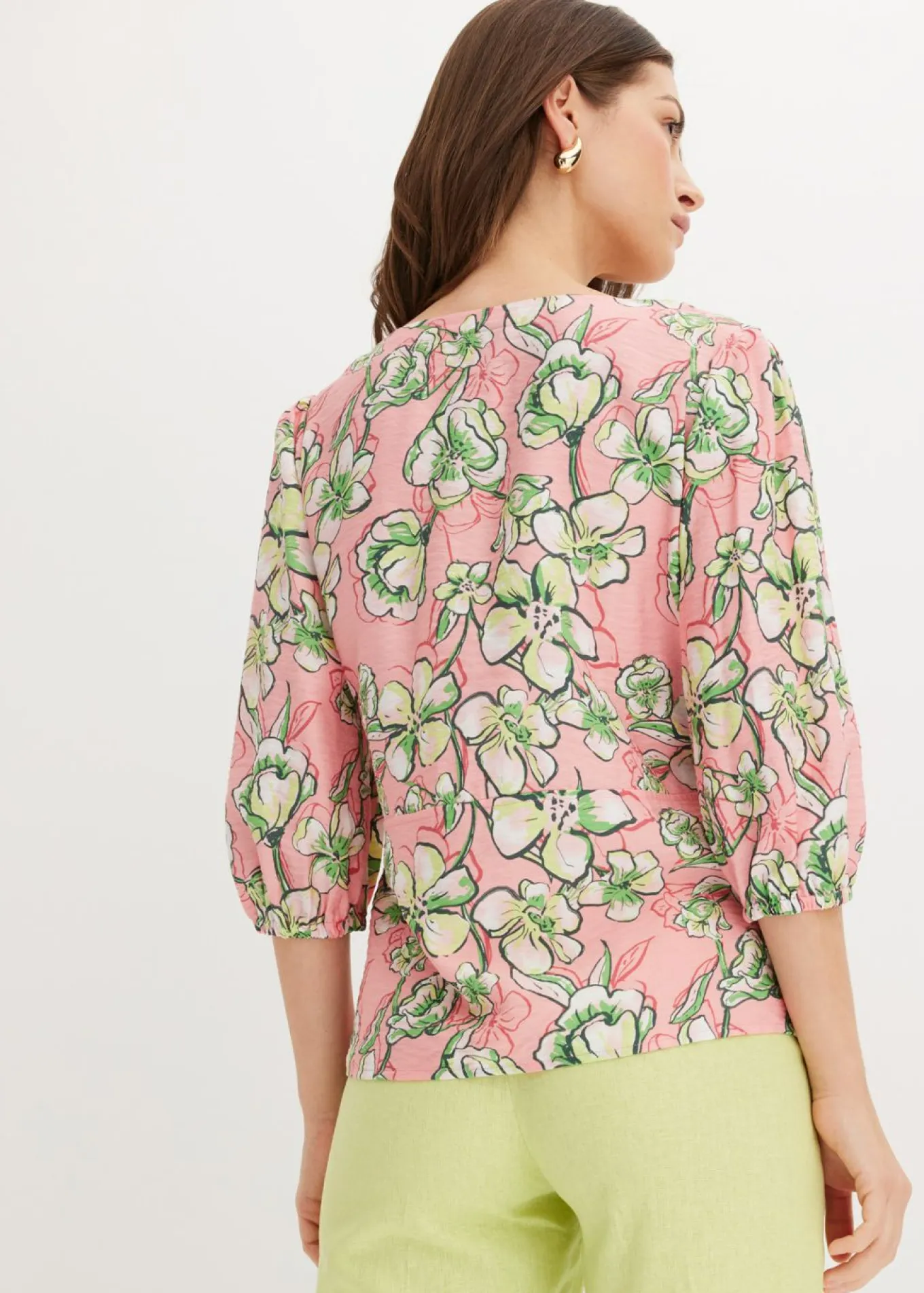Blusa de mezcla de viscosa fluida