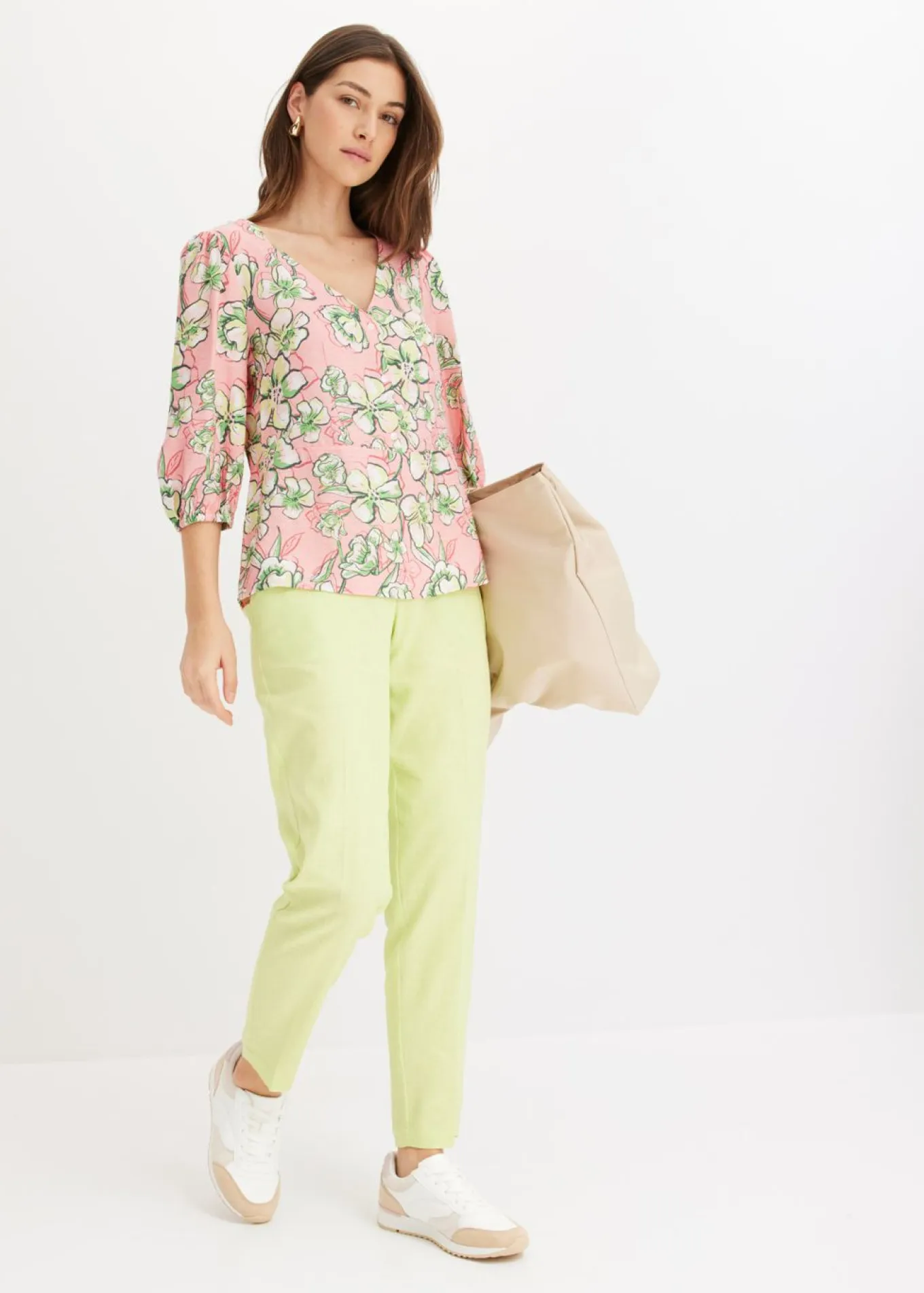 Blusa de mezcla de viscosa fluida