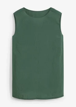 Blusa de mezcla de viscosa arrugada
