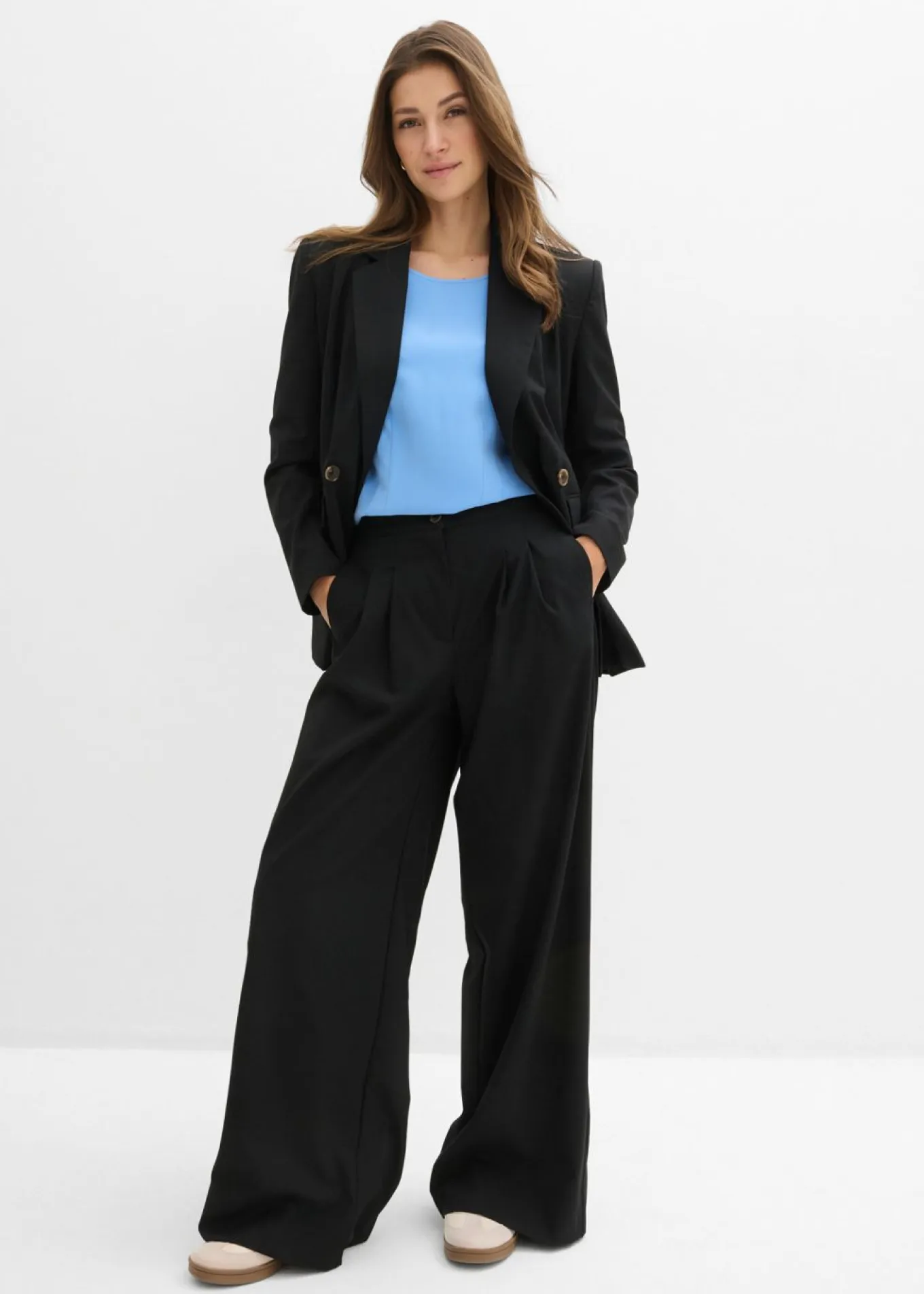 Blusa de mezcla de viscosa fluida