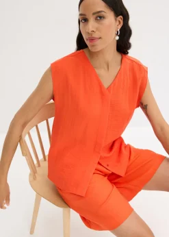 Blusa de mezcla de viscosa ligera