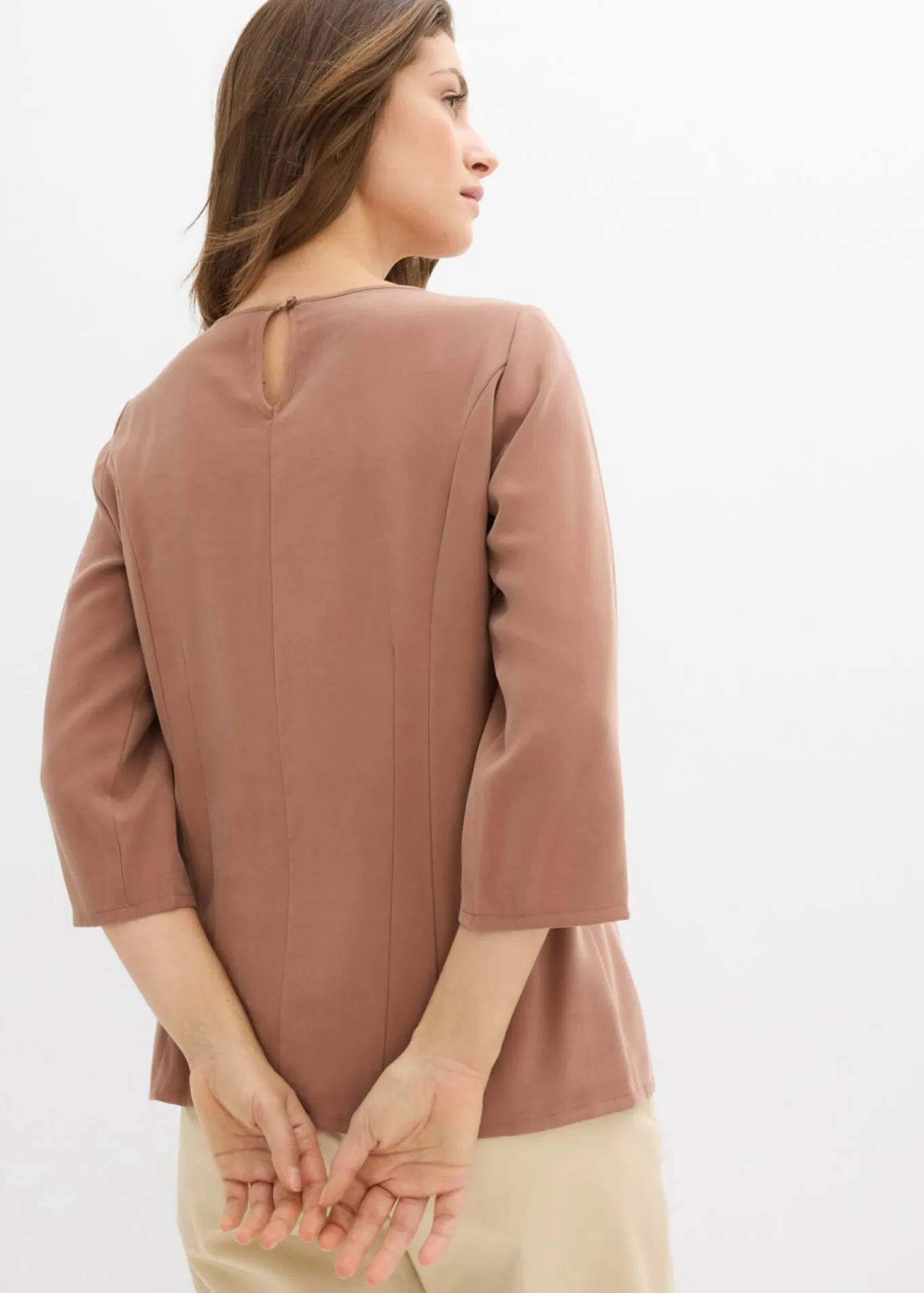 Blusa de mezcla de viscosa fluida