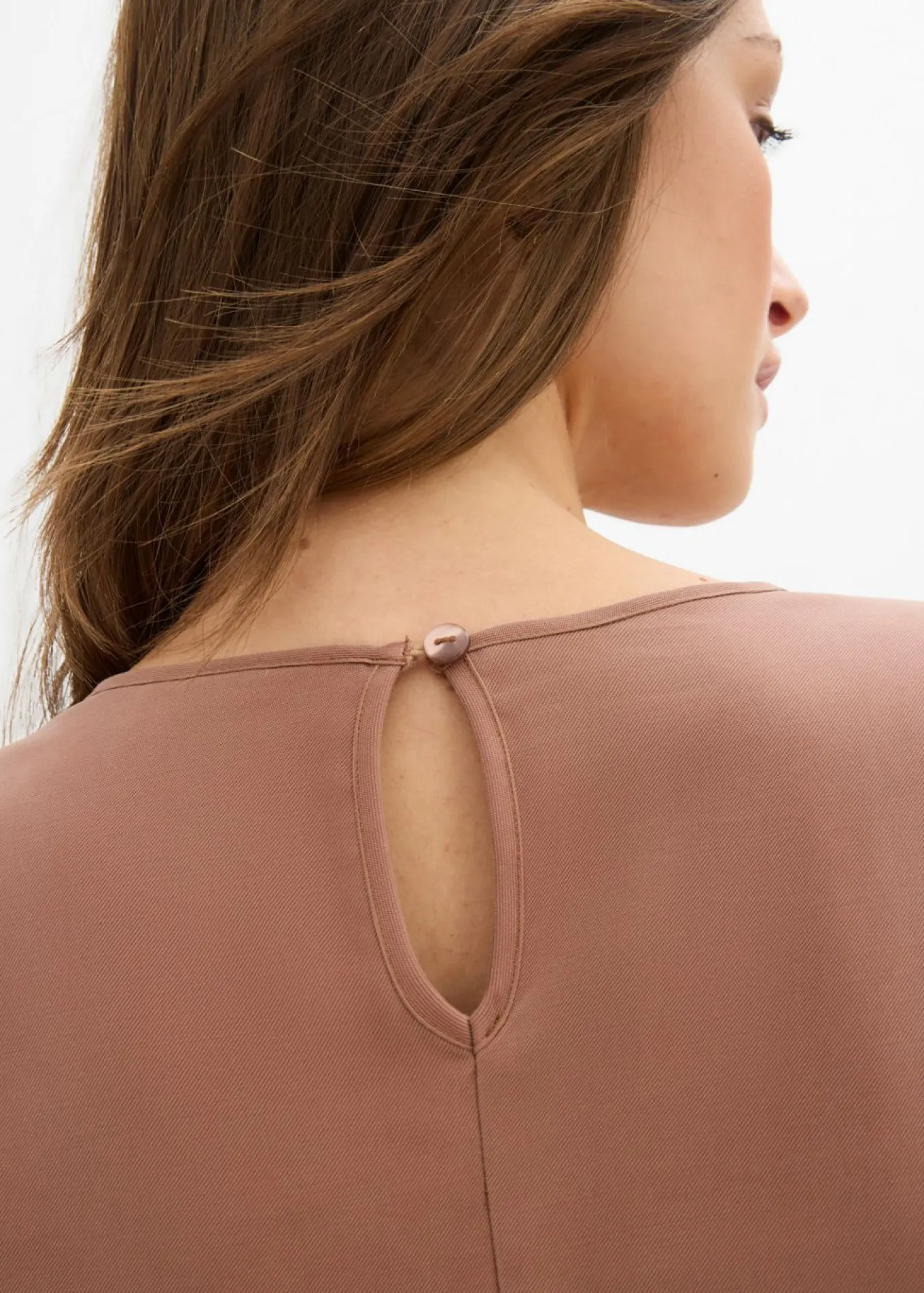 Blusa de mezcla de viscosa fluida