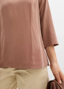 Blusa de mezcla de viscosa fluida
