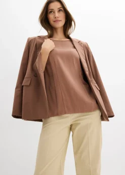 Blusa de mezcla de viscosa fluida
