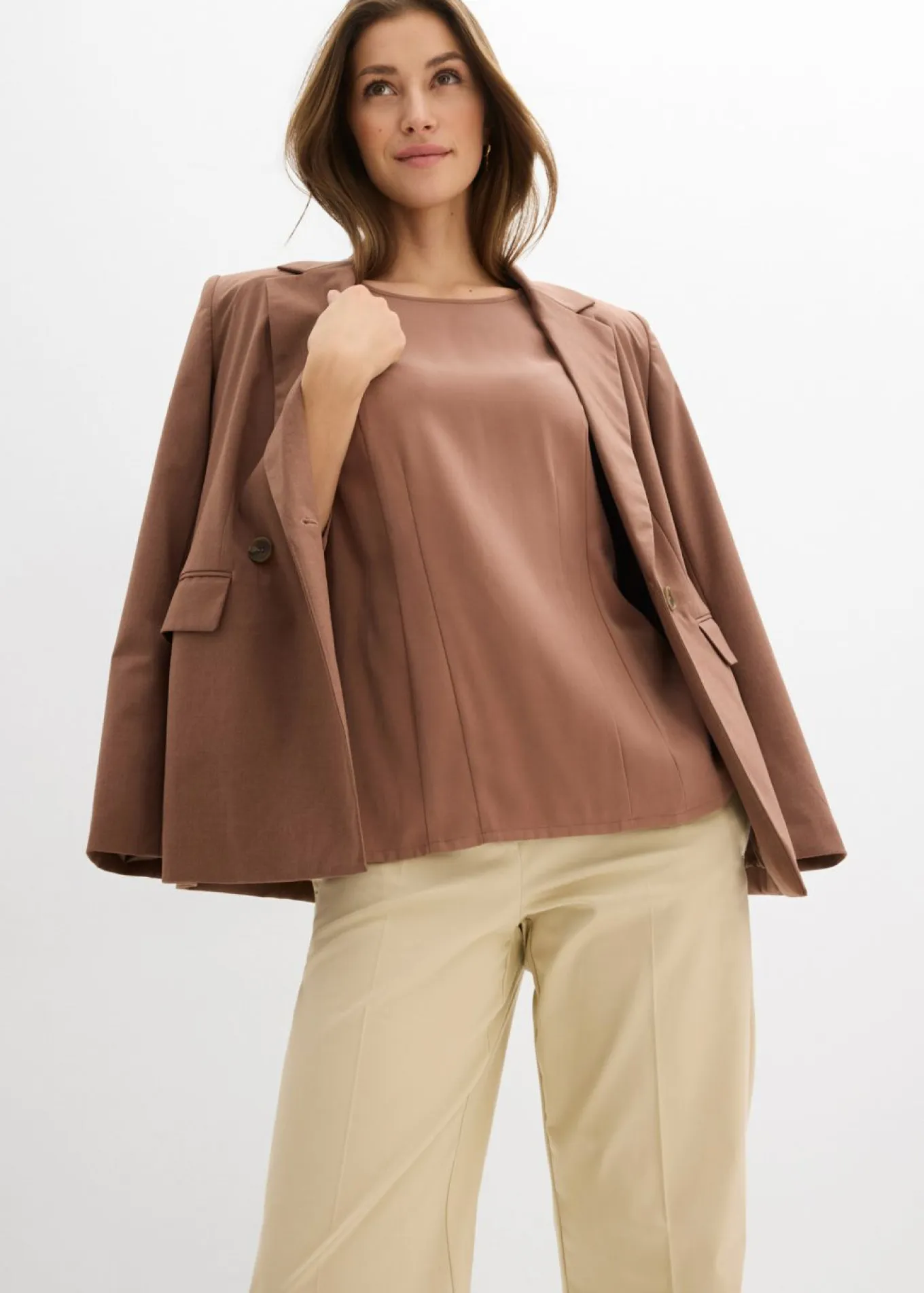 Blusa de mezcla de viscosa fluida