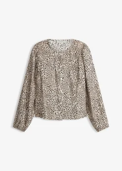 Blusa de mezcla de viscosa