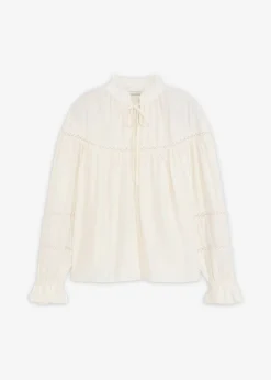 Blusa de mezcla de viscosa fina