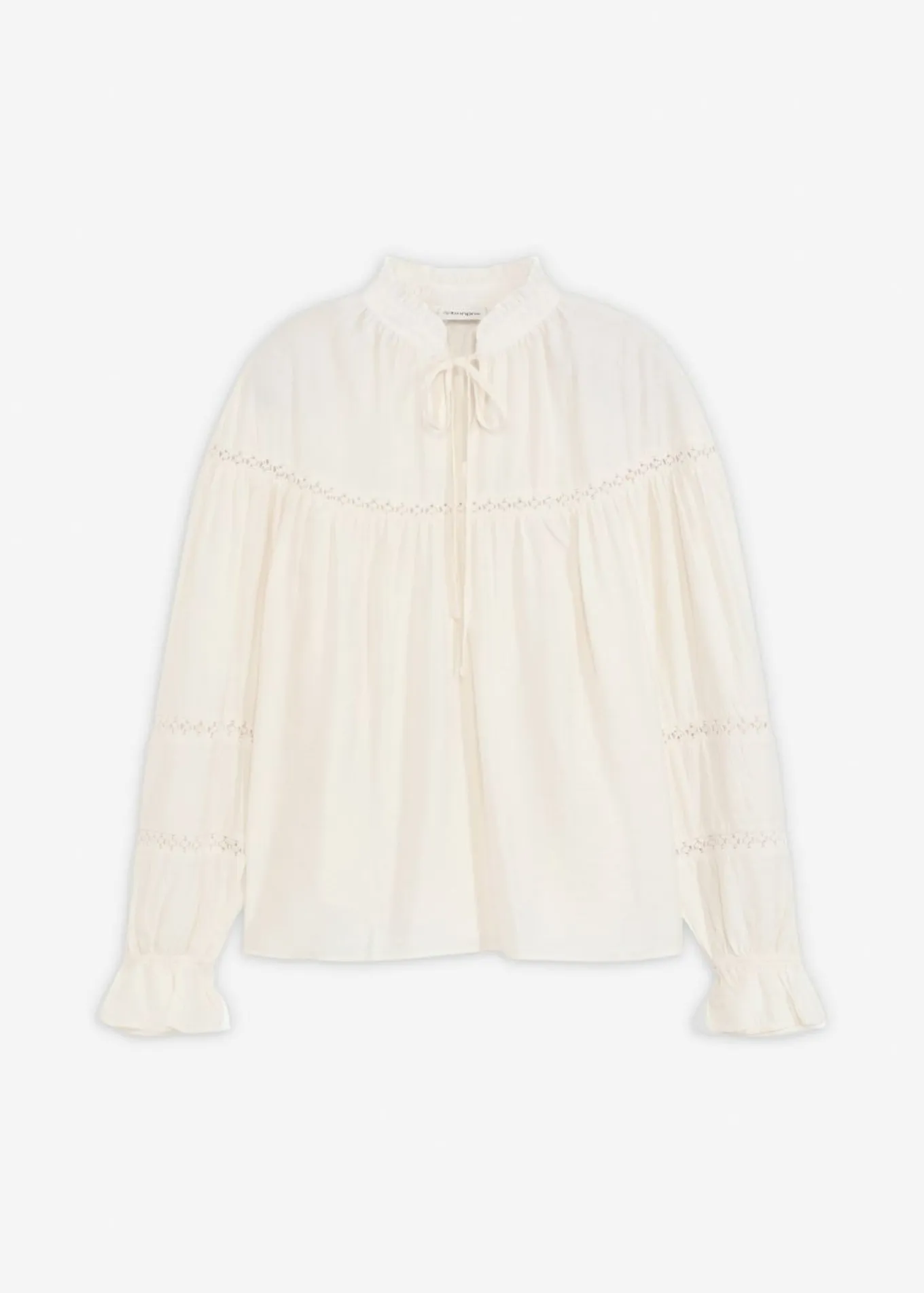 Blusa de mezcla de viscosa fina