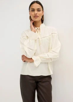 Blusa de mezcla de viscosa fina