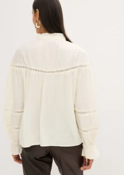 Blusa de mezcla de viscosa fina