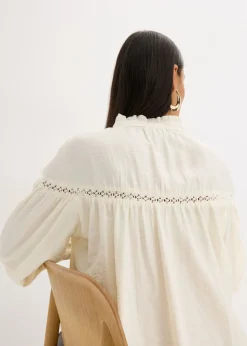 Blusa de mezcla de viscosa fina